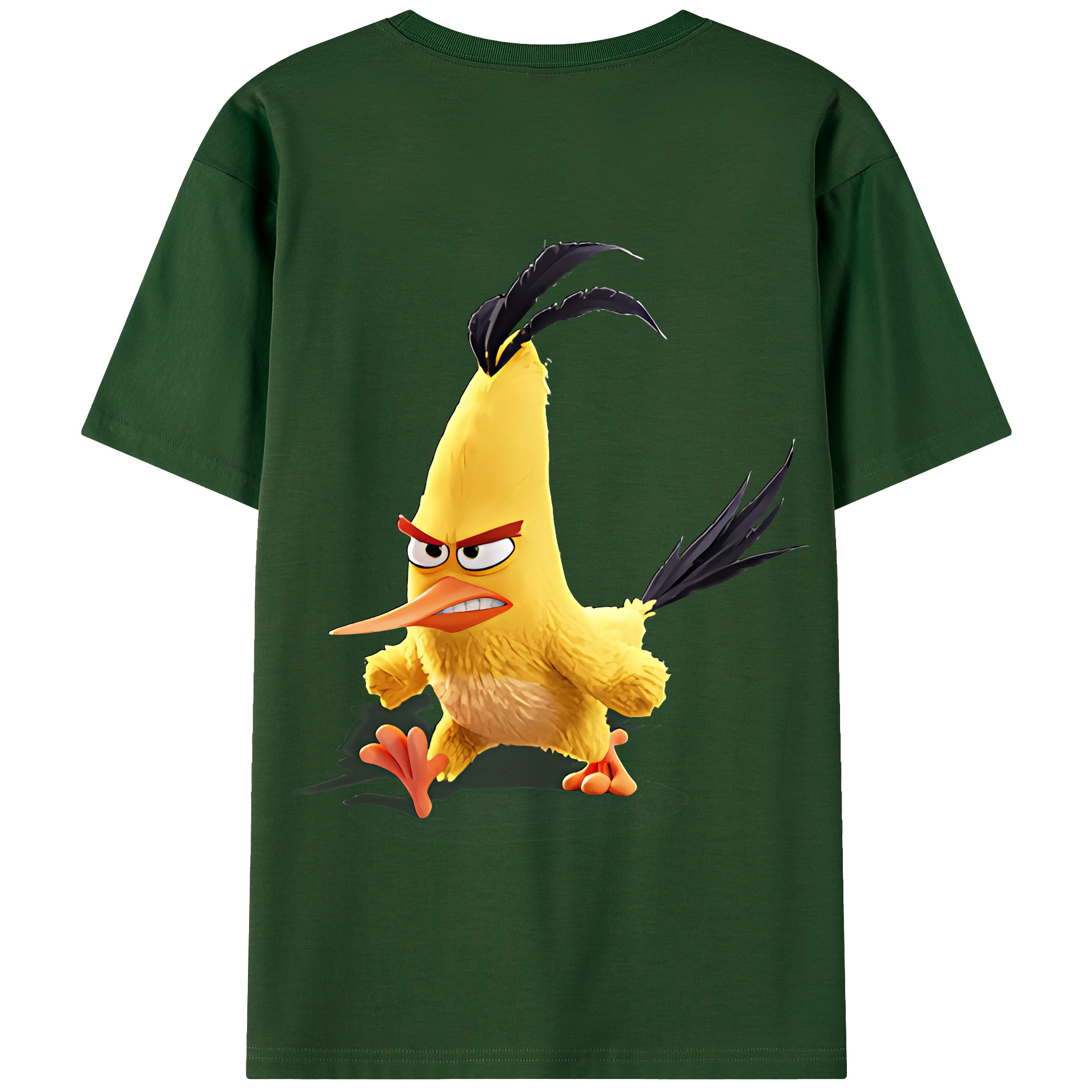 （画像用） Angry Birds アングリーバード 綿100％半袖Tシャツ（背面プリント）